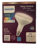 Lot Of 2 Philips Smart Wi-fi Led Color Flood Light Bulb 65W BR30 Wiz Connected. Fixed Price $24.57.