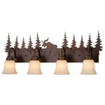 Yellowstone 4-LIGHT Bathroom Rustic Style 14 Inches Tall And 33. Fixed Price $359.99.