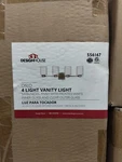 Design House 556167 Oslo 4 Light Wall Sconce W/clear Glass & Frost Shades. Fixed Price $60.00.