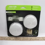 (2-PK) Mr. Beams Battery Powered Led Puck Light White MB800-WHT. Fixed Price $8.99.