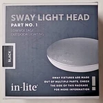 In-lite Replacement Head For Sway Outdoor Light , Black. Fixed Price $42.99.