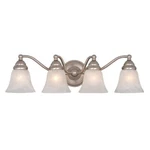 Vaxcel Standford 4L Vanity Light Brushed Nickel - VL35124BN. Fixed Price $172.99.