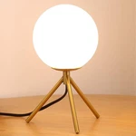 Shuidehua Mid Century Modern Table Lamp - Gold Glass Globe Desk Reading .... Fixed Price $66.94.
