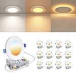 Mdtlight 12 Pack 4 Led Recessed Ceiling Inch, With Night. Fixed Price $60.17.