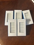 Lutron PBT-4W-CWH-E Palladiom Keypad Replacement Buttons, Glass, Lot Of 5. Fixed Price $47.00.