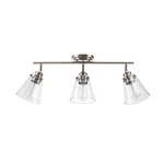 Globe Electric 59628 Jackson 3-LIGHT Track Lighting, Brushed Nickel, Clear Gl.... Fixed Price $104.45.