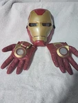 Fx Marvel Avengers Iron Man 10" Helmet & Hands Led Rare. Fixed Price $40.00.