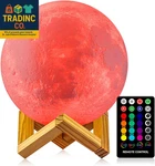 Moon Lamp 16 Colors, Dimmable, Rechargeable Lunar Night Light (5.9 Inch) Full Se. Fixed Price $37.99.
