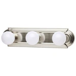 Nuvo 60/300 Racetrack 18" Vanity Light- Brushed Nickel Damp Rated. Fixed Price $35.99.