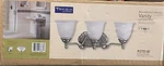 Progress Lighting P2731-81 3-LIGHT Bath Bracket, Antique Nickel. Fixed Price $74.95.