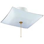 Boston Harbor F98WH02SW-1264H3L Two Light Ceiling Fixture With Pull Chain, 120 V. Fixed Price $29.88.