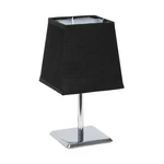 Simple Designs LT1209-BLK 9.65" Sleek And Square Mini Chrome Table Lamp With .... Fixed Price $21.34.