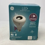 Ge Led+ BR30 Soft White 700LM Bulb With Bluetooth Speaker Remote. Fixed Price $19.96.