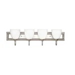 Sunset Lighting Vanity With Round Milk Glass (F3624-53) Satin Nickel Finish. Fixed Price $98.99.