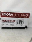 Nora Lighting NEX-730-LED Black Green Exit/emergency Combo Sign. Fixed Price $56.99.
