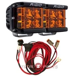 Rigid Industries D-ss Spot Amber Pro Led Side Shooter Lights Pair W/harness. Fixed Price $429.99.