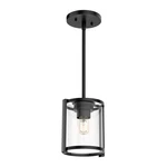 Hunter Fan Company Astwood 1 Bulb Mini Hanging Light Fixture, Black (open Box). Fixed Price $26.92.