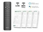 Miboxer 4 Zone Wireless Led Dimmer + Remote Control Single Color Cct Wifi Ready. Fixed Price $111.59.