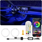 Usb Car Led Lights, Interior Strip With App And Rf Remote 157 Inches. Fixed Price $33.15.
