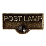 Switch Plate Tags "post Lamp" Name Sign Label Board Cast Brass Renovators Supply. Fixed Price $14.99.