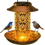 Solar Bird Feeder Outdoors Hanging Wild For Cardinals Garden Light. Fixed Price $19.94.