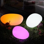 Outdoor Landscaping Stone Solar Garden Lights Rechargeable Glow Cobble Shape. Fixed Price $98.79.