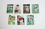 1957 Topps Baseball Lot Of W/ Friend, Pierce, Post, Thomas, Kennedy, Smith. Fixed Price $24.99.