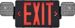 Gzruiyang Black Housing Exit Sign With Emergency Lights Red, Led. Fixed Price $40.99.