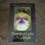 Ibis & Orchid Design Big Pansy 50195 Electric Night Light Floral Colors. Fixed Price $25.00.