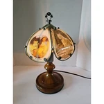 Vtg Ok Lighting Touch Lamp Native American Woman Wolf Deer Indigenous Works. Fixed Price $32.00.