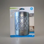 Ge Coverlite Brushed Nickel Led Night Light, Plug-in, Dusk-to-dawn 29847 New. Fixed Price $9.95.