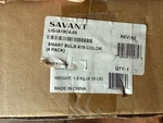 New Savant Smart Bulb Color (4 Pack) LIG-IA19C4-00. Fixed Price $40.00.