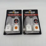 Set Of 2 Packs (4 Total) Life Gear Fire Safety Night Light Smoke Activated. Fixed Price $14.99.