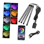Rbg 48 Led Multicolor Music Auto Usb+app - Povtii Car Interior Lights. Fixed Price $16.55.