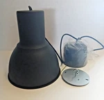Ikea Hektar Pendant Lamp Ola Wihlborg Design Dark Gray 9" In Box. Fixed Price $35.00.