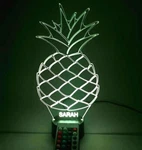 Pineapple Night Light Up Lamp Any Name Led Personalized With Remote Ananas Pina. Fixed Price $34.99.