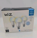 Wiz Led Smart Wi-fi Connected 60W A19 Color & Tunable White Light Bulb, 3-PACK. Fixed Price $12.50.
