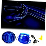 El Wire Interior Car Led Strip Lights, Neon Usb 5V With Fuse Blue. Fixed Price $20.85.