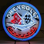 Neonetics Corvette Sign W/blue Outer Ring 5CORBL. Fixed Price $670.40.