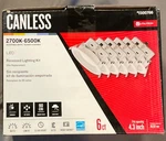 Utilitech 4.3" Led Color Changing Canless Downlight 6-PACK 580 Lumens Dimmable. Fixed Price $48.99.