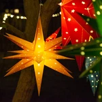Moravian Aurora Superstar Light Led Foldable Hanging Christmas Decoration. Fixed Price $72.99.