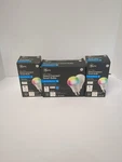 Ge Cync Full Color A19LED Smart Light Bulbs With Bluetooth And Wi-fi 60W 4. Fixed Price $36.00.