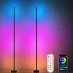 Corner Floor Lamp, 2 Pack Led With App/remote/button Control, Sma.... Fixed Price $132.49.