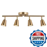 Craftronos 4 Track Lighting Kit Matt Brass Finish Adjustable Moden Flush. Fixed Price $70.51.