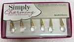 Magnetic Lamp Shade Accessories Charms Crystals Romantic Elegant Bling Set Of 6. Fixed Price $15.00.
