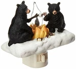Roman Black Bear Campfire Marshmallow Flickering Night Light. Fixed Price $26.36.