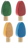 Hl Christmas Decor - Glitter Epoxy Light Bulbs Chunky Wood 4PC. Fixed Price $19.95.