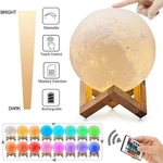 3D Moon Led Night Light 15CM Touch Remote Control Usb Rechargeable. Fixed Price $15.99.