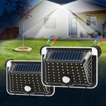 Magnetic Solar Lights Outdoor Pack, 90 Led 270 Wide Angle, 800LM Motion Se.... Fixed Price $39.45.