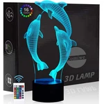 Dolphin 3D Illusion Night Light TOYS16 Colors Change Smart Touch Remote Contro. Fixed Price $27.57.